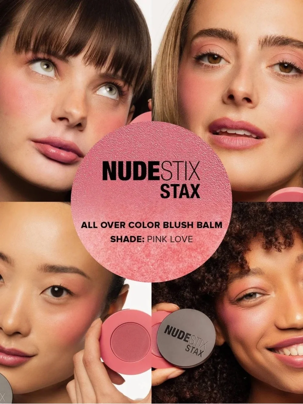 NEW NudeStix STAX All Over Color Blush Balm